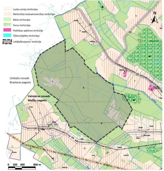 Paziņojums par lokālplānojuma, kas groza Burtnieku novada teritorijas plānojumu 2012.-2024.gadam, vēja parkam Matīšu pagastā, Valmieras novadā, izstrādes uzsākšanu